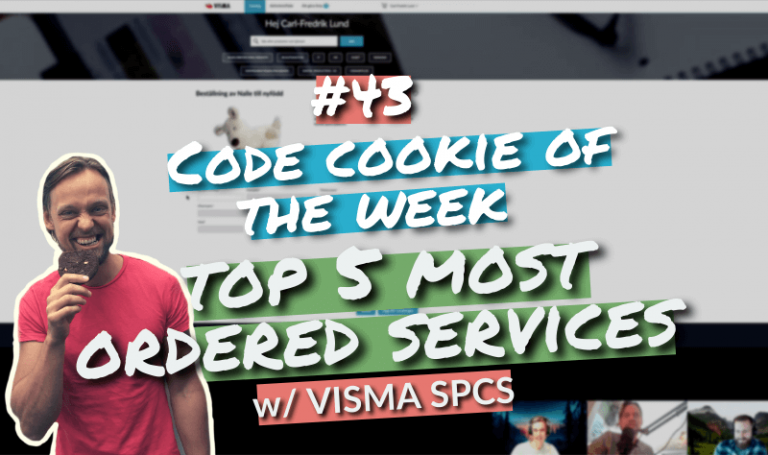 #43 Code Cookie Of The Week | Top 5 ordered services w/ VISMA Spcs