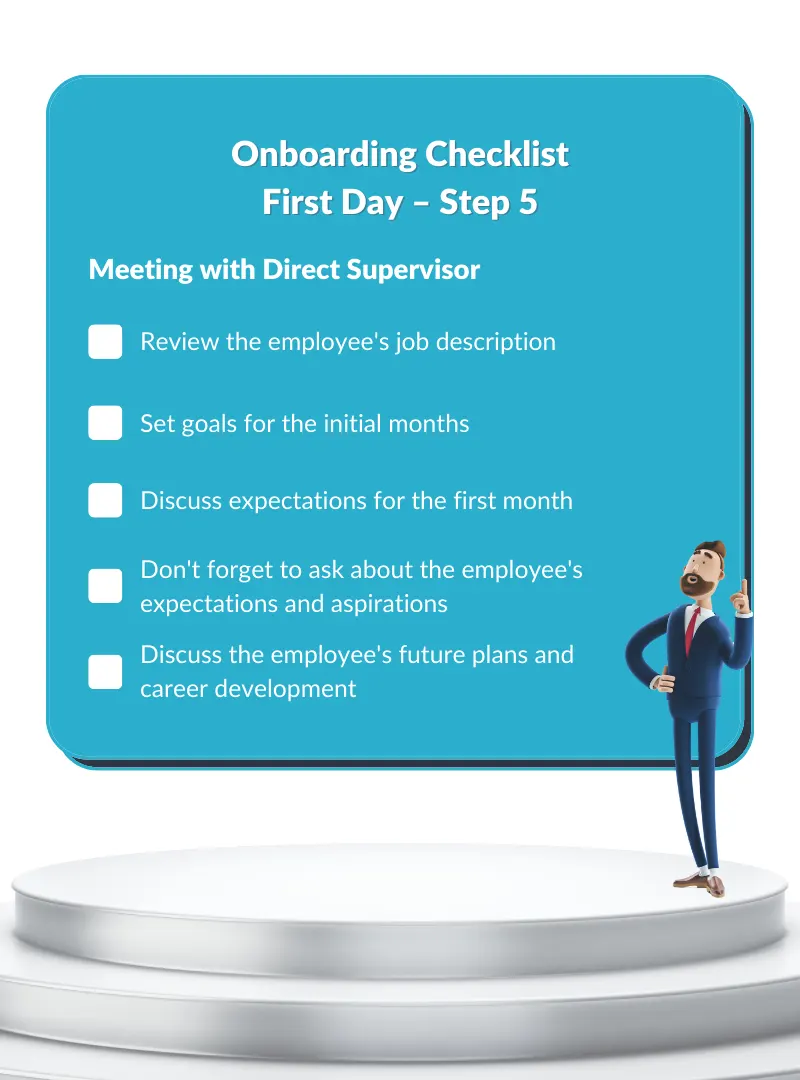 Onboarding Checklist–First Day Supervisor