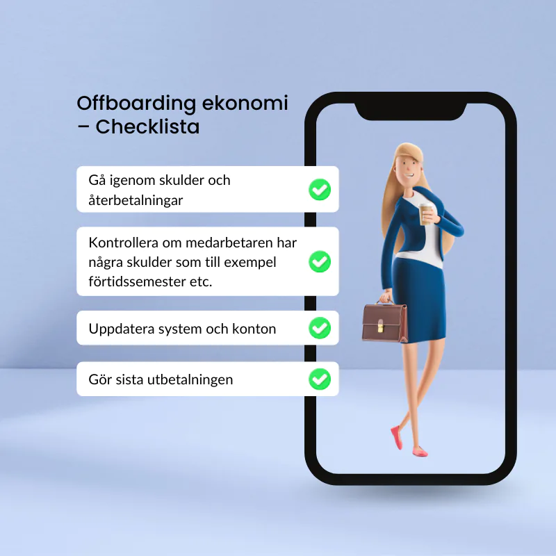 Offboarding checklista för ekonomi-avdelning